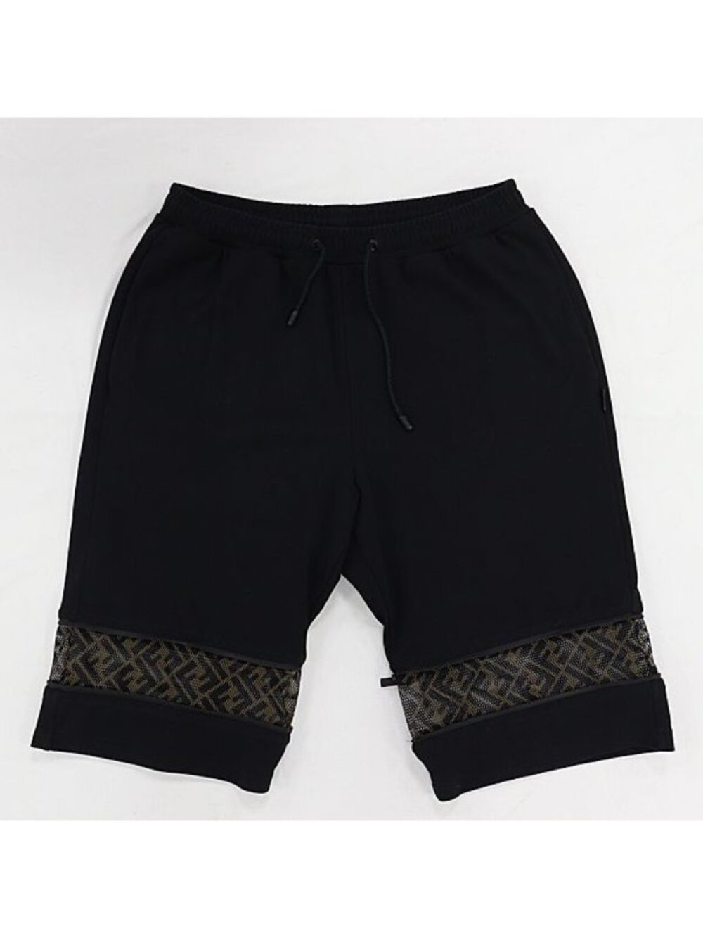 Fendi Shorts Cotton FF Zucca Pattern Black Color Apa Ako Abc XL
